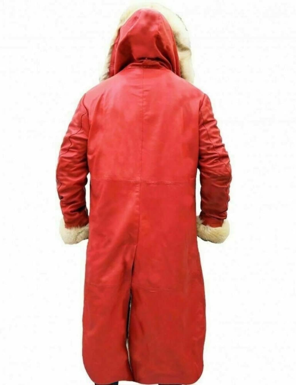 Kurt Russell Santa Claus Leather Trench Coat
