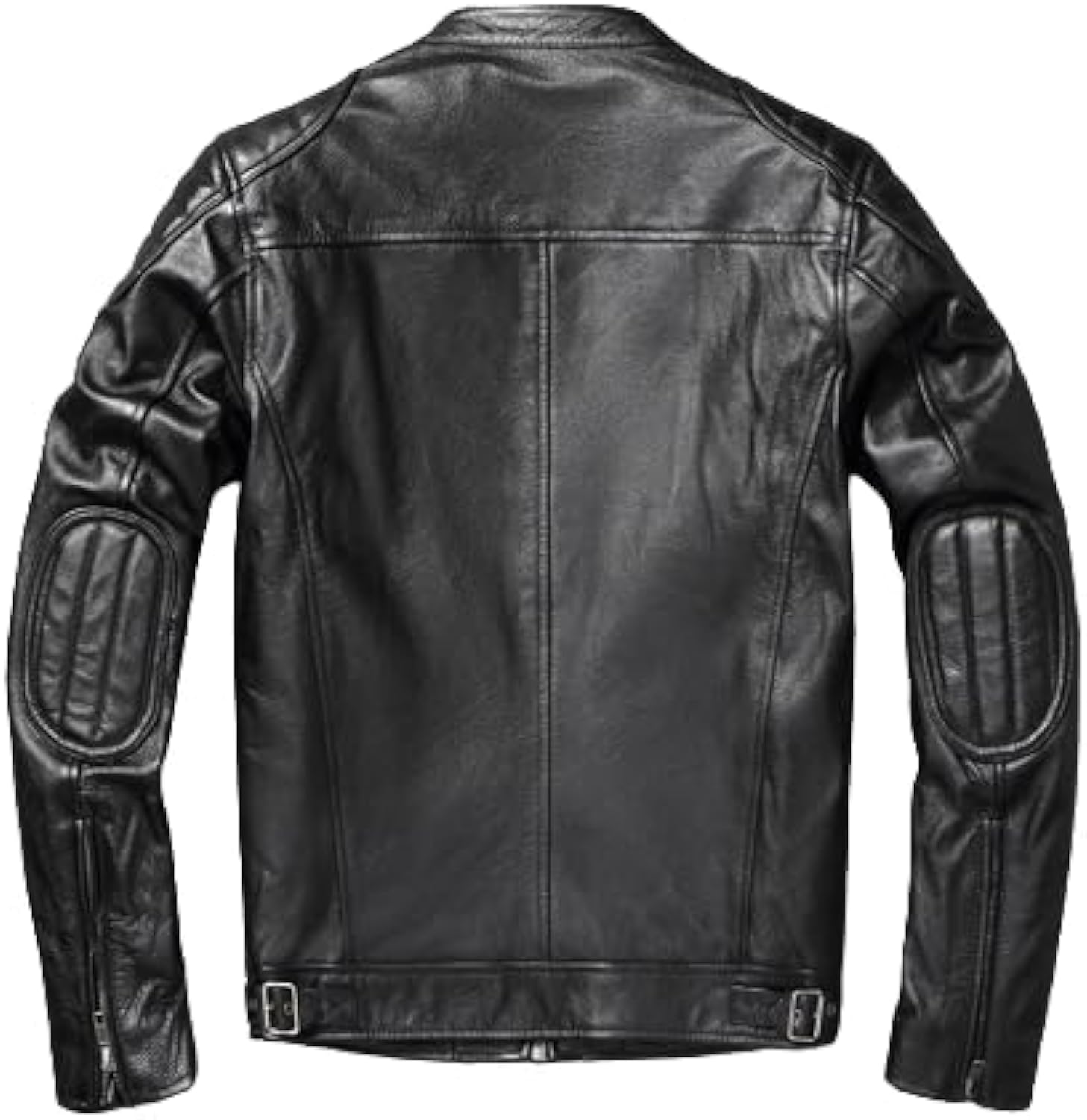 Real Black\Brown - Cowhide Genuine Leather Jacket Men Motorcycle