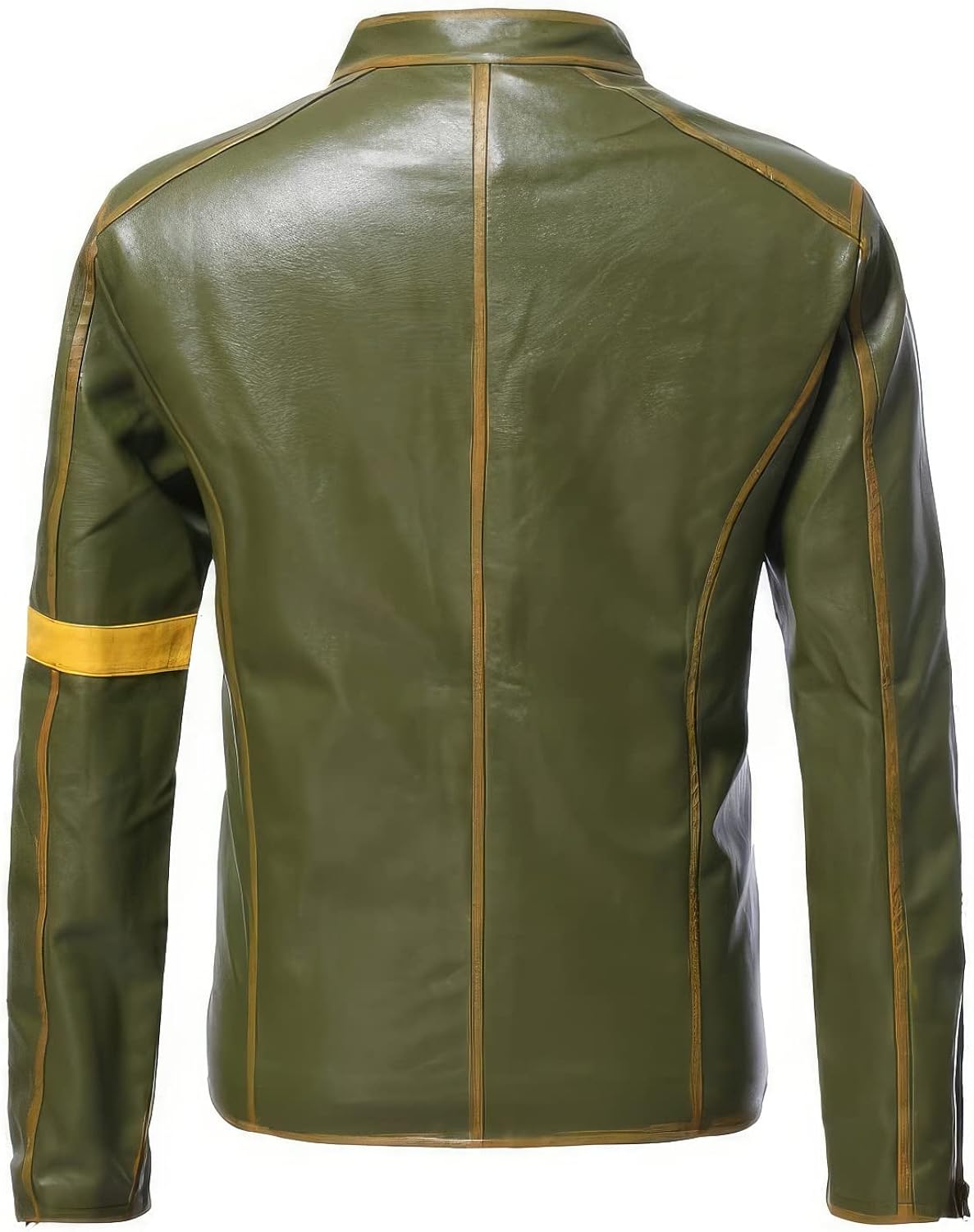 Men’s Green Genuine Sheepskin Café Racer: Vintage Appeal, Timeless Style