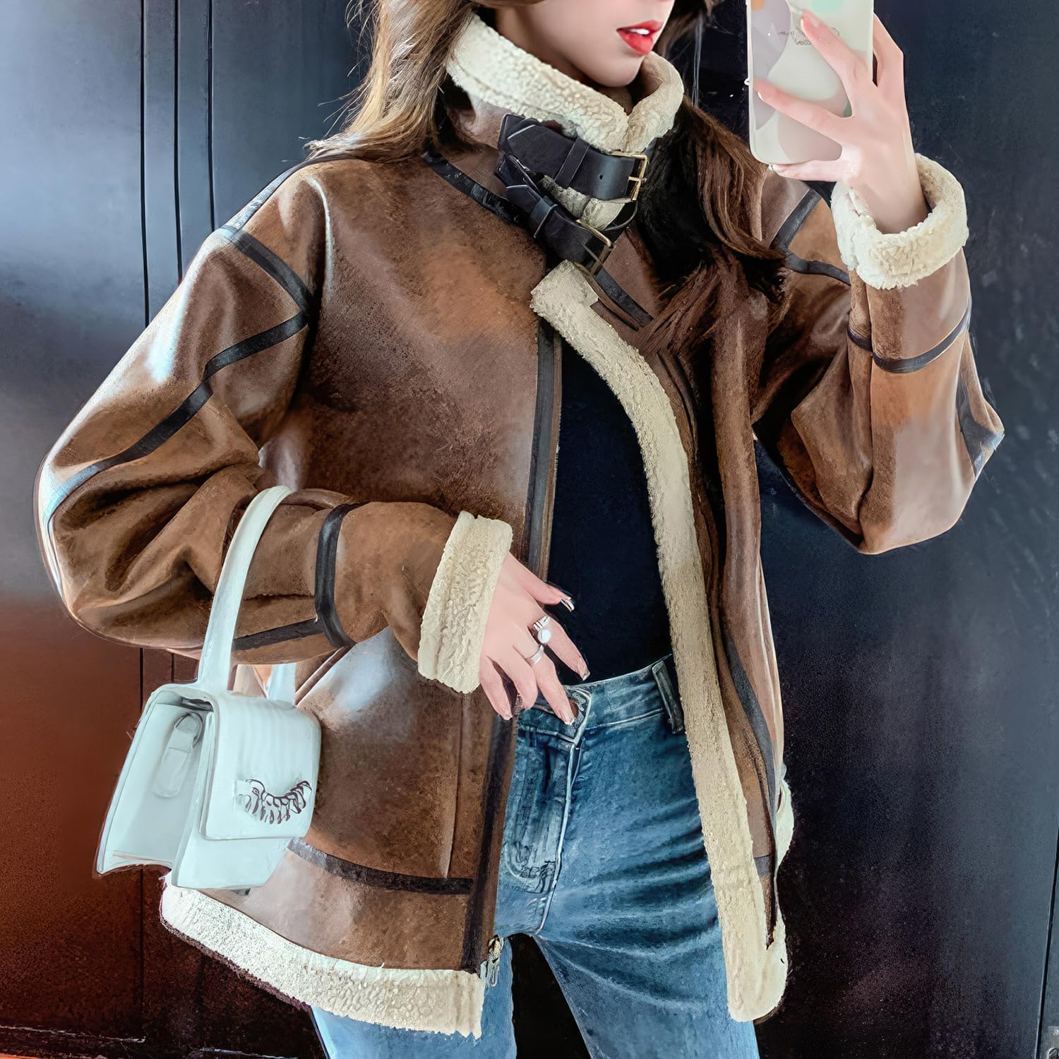 Elegant Sheepskin Winter Jacket: Style, Warmth, Fashion Statement