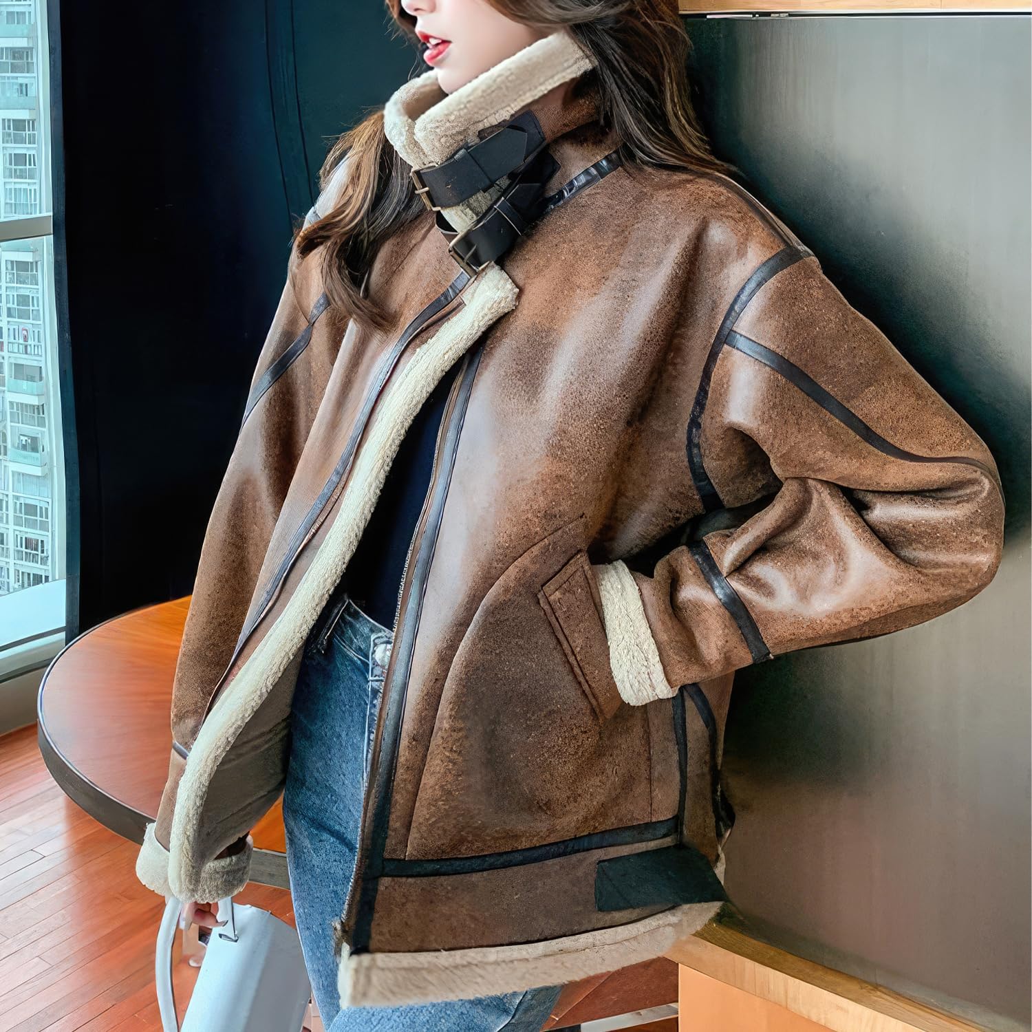 Elegant Sheepskin Winter Jacket: Style, Warmth, Fashion Statement