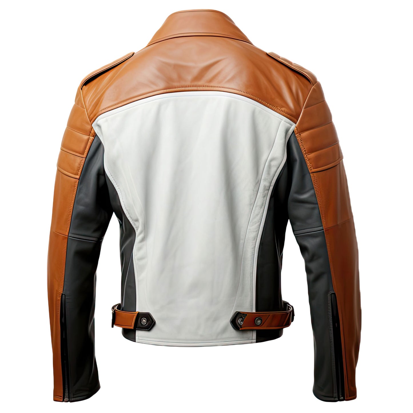 Men’s Brown Grey Genuine Sheepskin Stand Collar Stylish Streetwear Zip-up Smooth Lightweight Slim-fit Motorcycle Leather Jacket Gift for Men|Leather coats for men