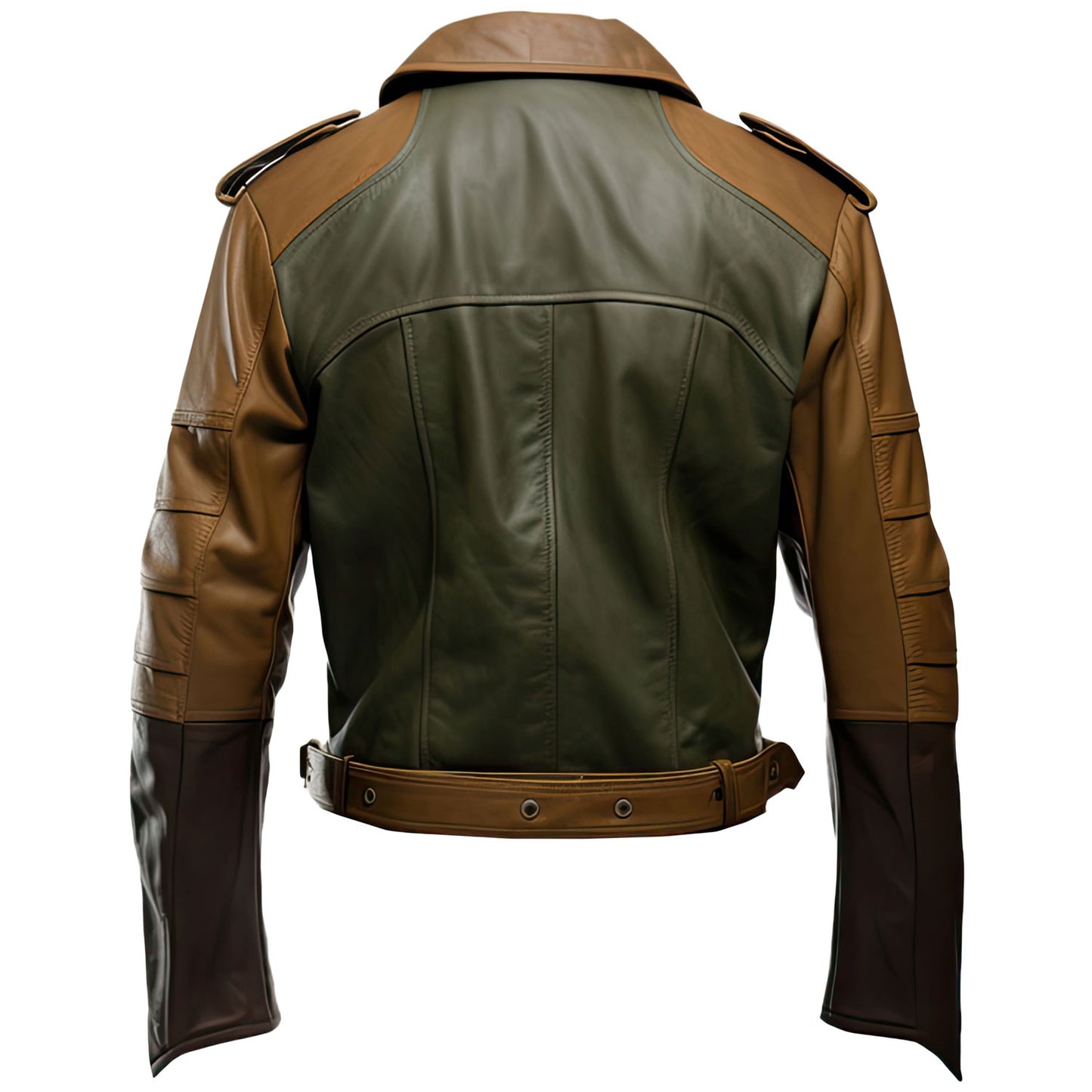 Premium Men’s Sheepskin Motorcycle Biker Leather Jacket with Lapel Collar and Adjustable Waist Gift for Men|Leather coats for men