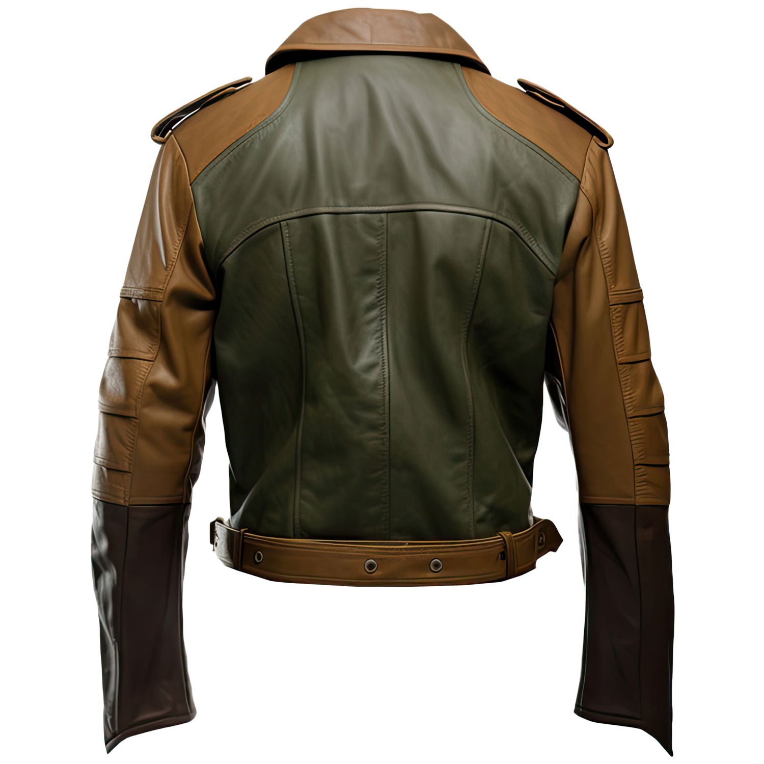 Premium Men’s Sheepskin Motorcycle Biker Leather Jacket with Lapel Collar and Adjustable Waist Gift for Men|Leather coats for men