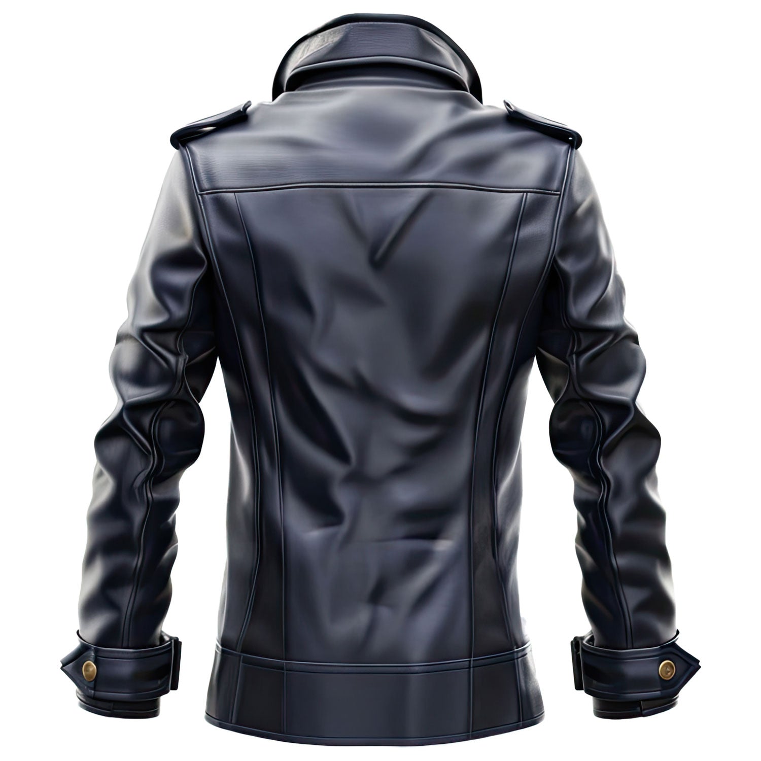 Exquisite Genuine Sheepskin Leather Peacoat - Ideal for Spring & Fall Fashion!