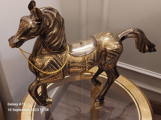 Big Horse Brass Statue, 21 inches 4.3kg, sculpture, Showpiece,Halloween Gifts