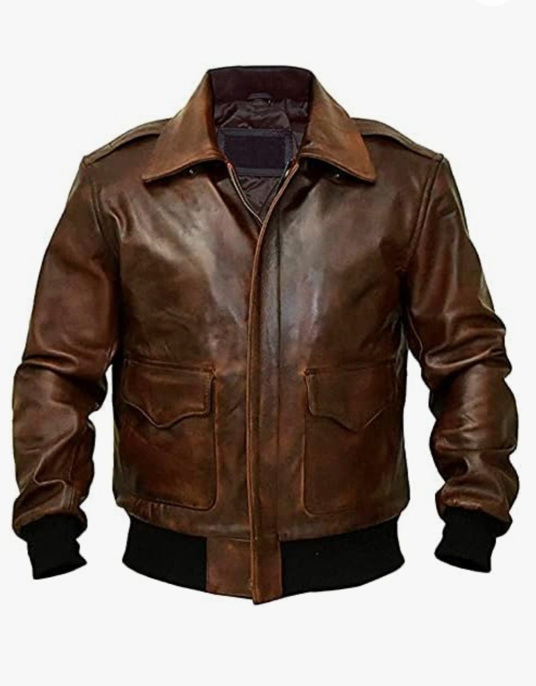 Brown Leather Jacket Men,Bomber Jacket-A-2 Aviator,Flight Military-Brown Jacket,vintage, Gift Leather jacket s,Mens Leather Coats and jackets ,Leather Jacket women s |Leather coats for men 