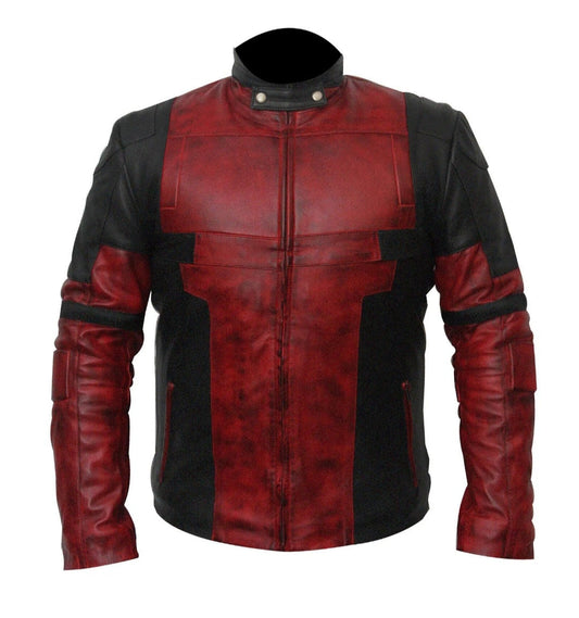 Ryan Reynolds Deadpool Leather Jacket Cosplay Costume