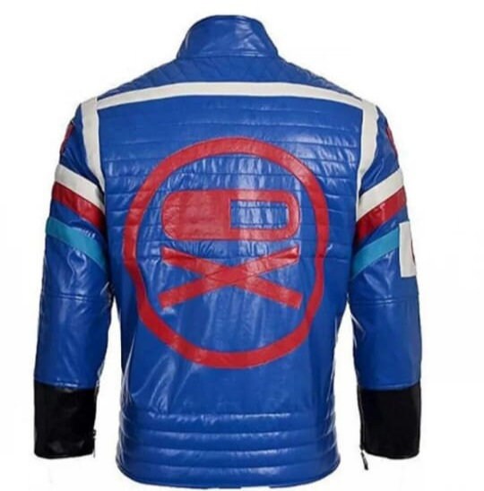 MCR Party Poison Blue Leather Jacket