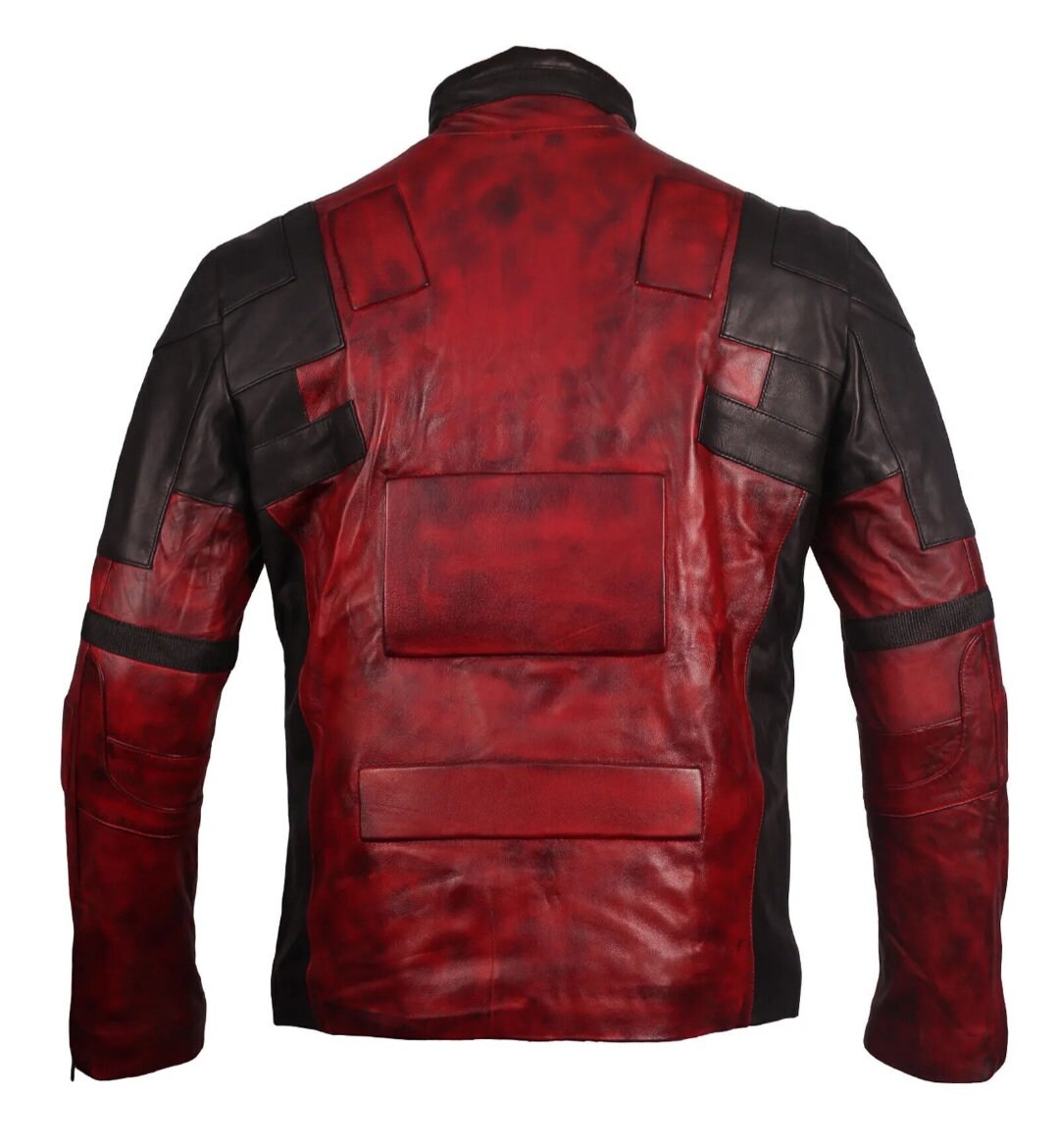 Ryan Reynolds Deadpool Leather Jacket Cosplay Costume